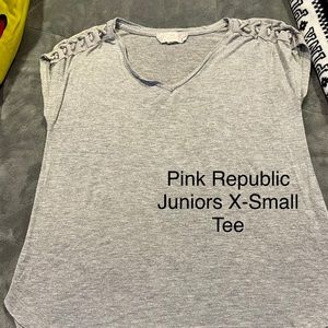 Pink Republic top with laced sleeves
